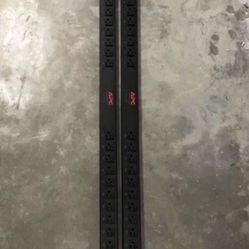 (2) APC AP7530 120V 24 Outlet 0U Rack PDU L5-20P