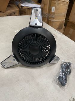 New camping fan with light