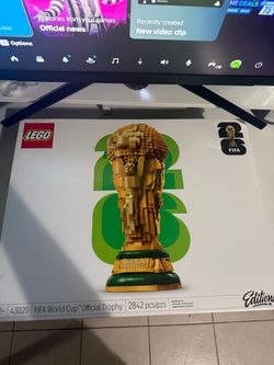 Lego Editions 2026 FIFA World Cup Official Trophy Brand New