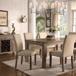 APRIL SALE 7 PC DINING SET
