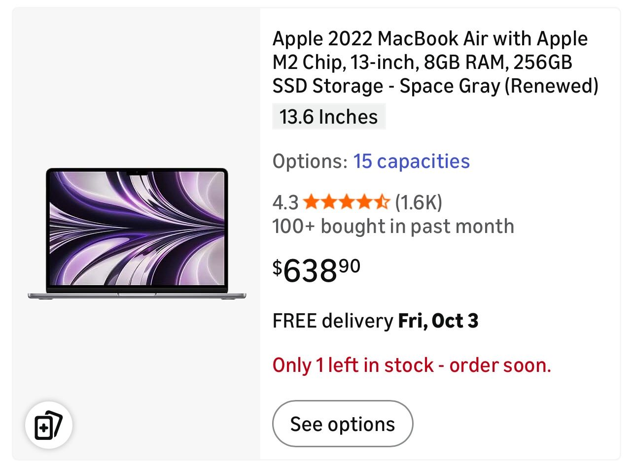 Mac Book Air 13 Inch 2022