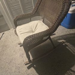 Wicker rocking chair