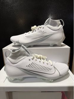Nike Vapor Edge Pro 360 2 White Silver Grey Football Cleats DA5456-100 Men 13.5