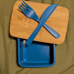 Portable Container W/ Spoon & Fork