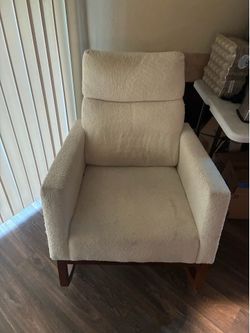 White rocking chair