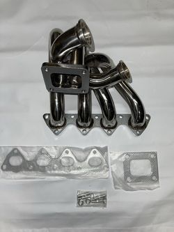 LA Zona Auto Parts 1990 to 2001 Acura Integra Honda Del Sol Prelude CRV Civic Dual Wastage Port Turbo Manifold DOHC  