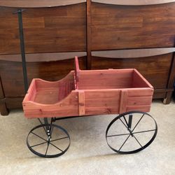 Red Wooden Wagon