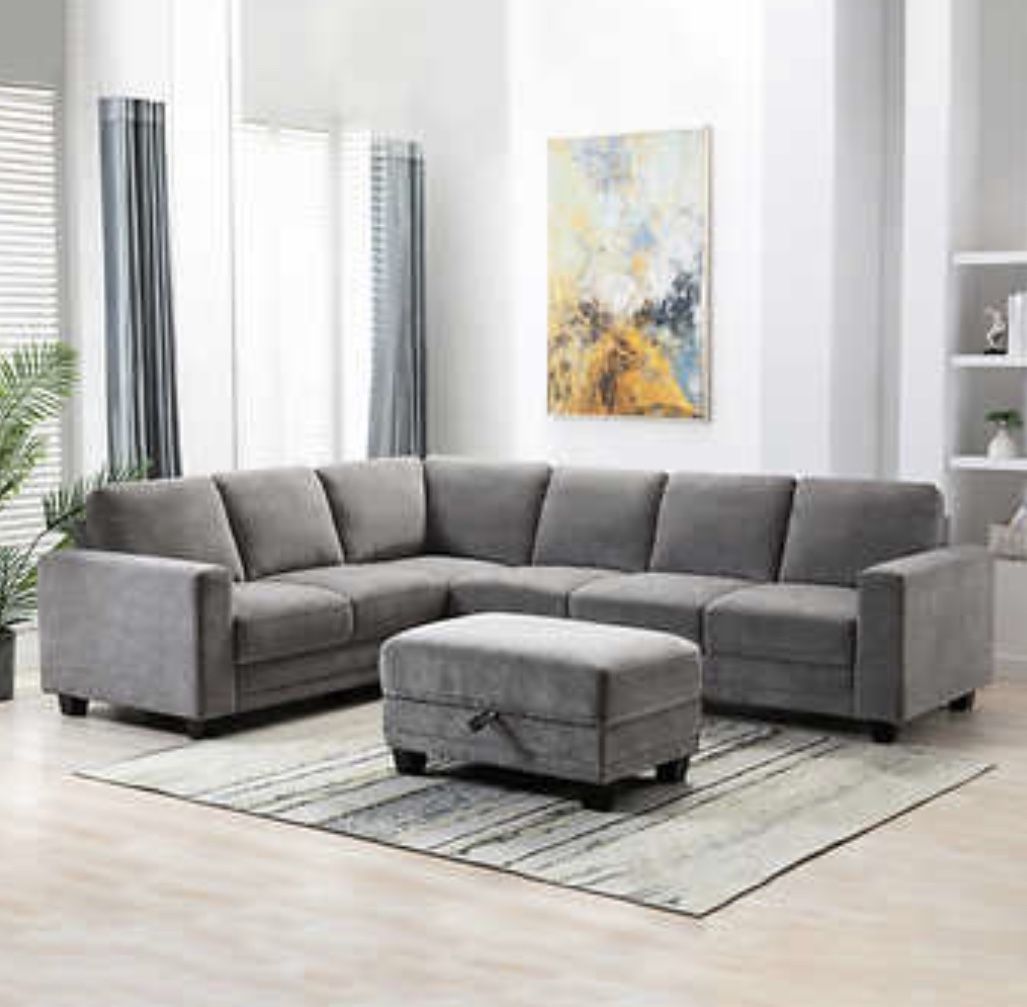 Sectional with Ottoman