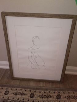 "Nude Contour Sketch II" by artist Ethan Harper