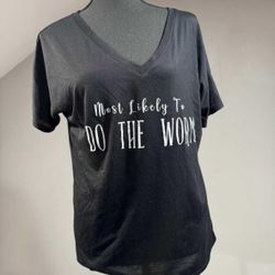 Like New Small Most Likely to Do The Worm T Shirt