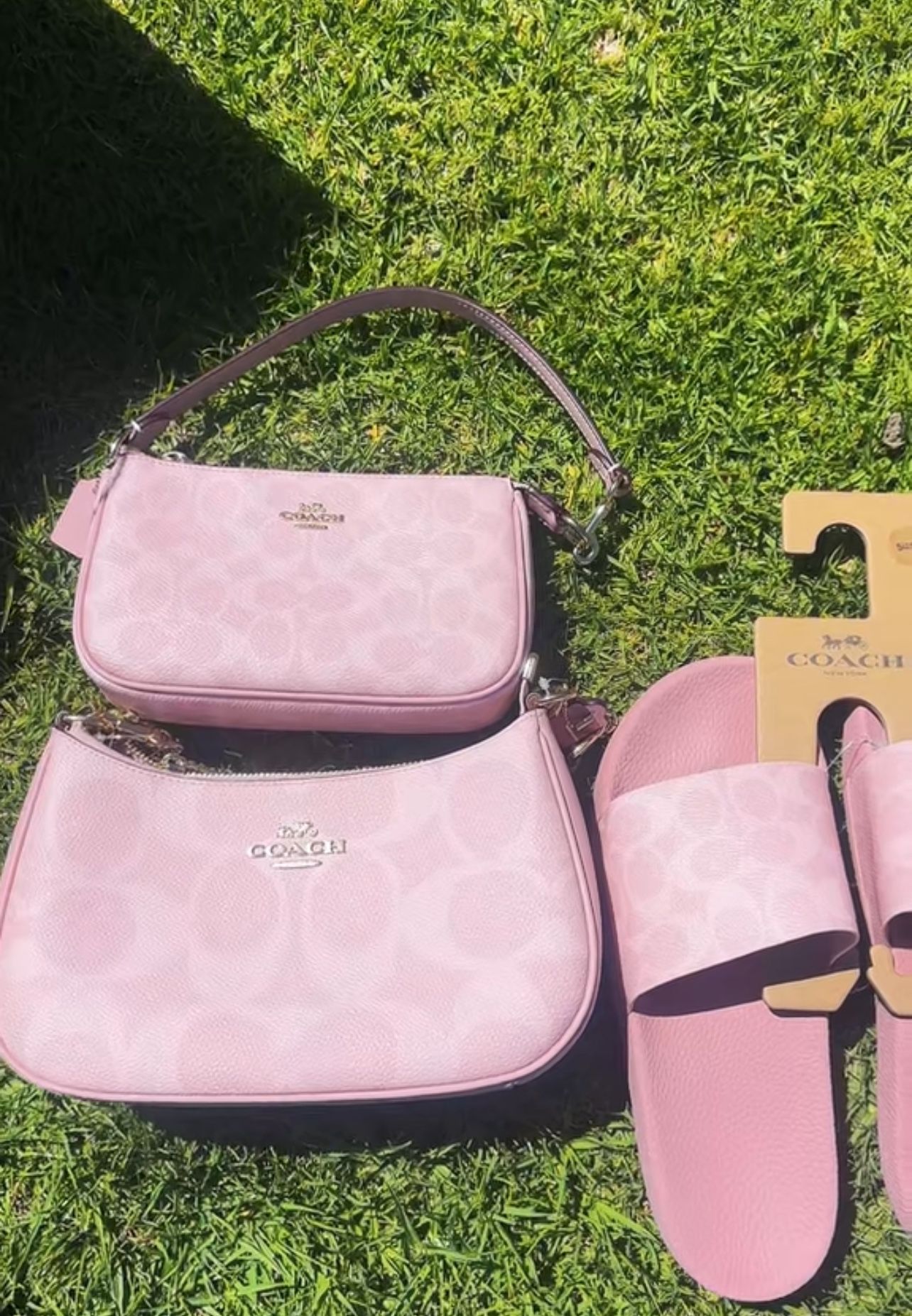 Pink Powder Teri Shoulder Purse