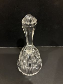 Zajecar Hand cut 24% Lead Crystal Bell 5”