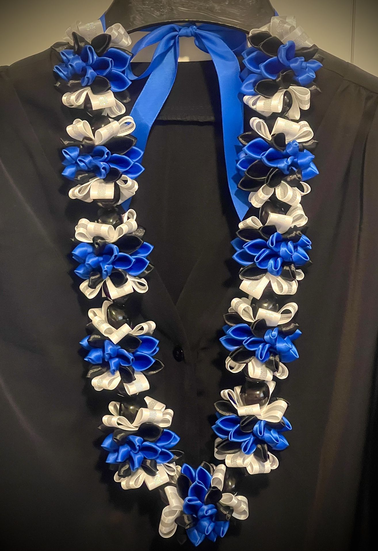 Graduation Plumeria Ribbon Lei / Necklace 💙