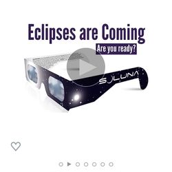 Solar eclipse glasses !! CE and ISO certify Safe 