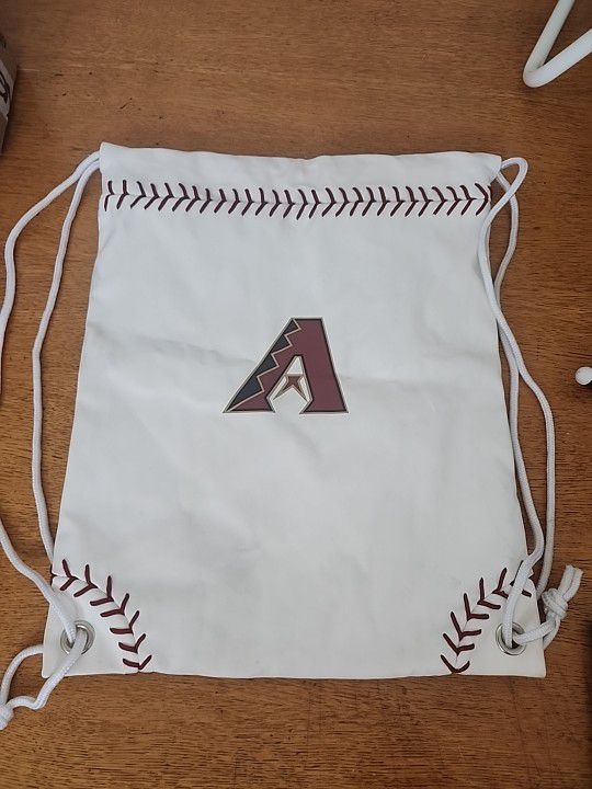 Arizona Diamondbacks  MLB Drawstring Bag Backpack SackPack Gym Book Bag 14 X 17 