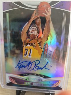 Lakers  Kurt  Rambis  Certified  Autograph  Card