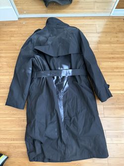 Defense Logistics Agency, Military Coat, Black Trench Coat, Water Repellent Coat, All We $150