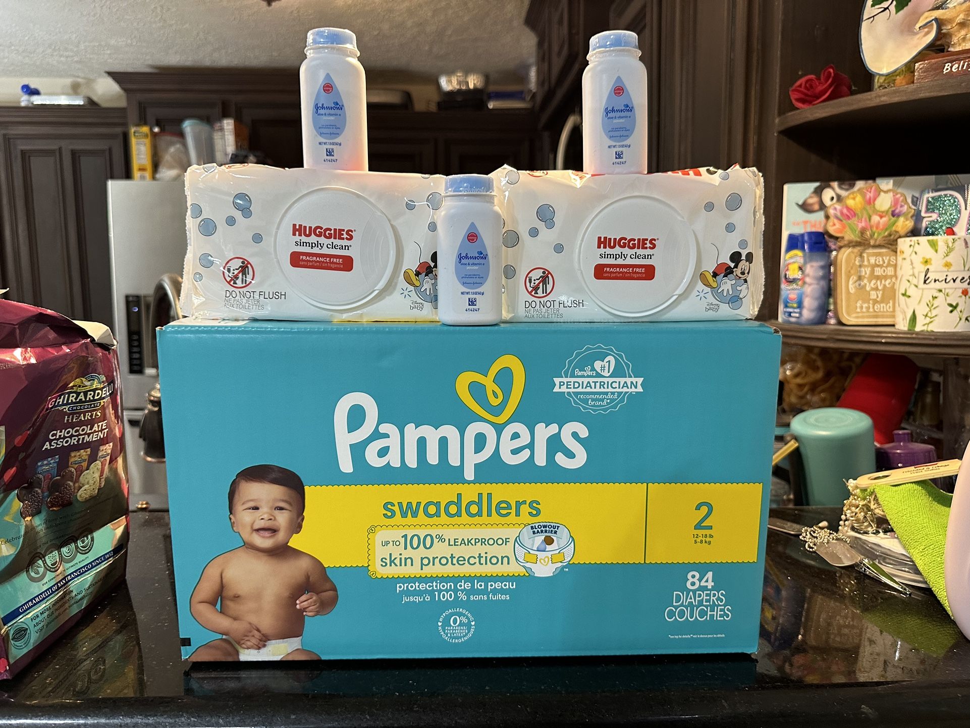 PAMPERS SIZE 2 Swaddlers $30