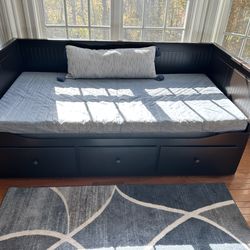 Mocha day bed- queen bed covertable