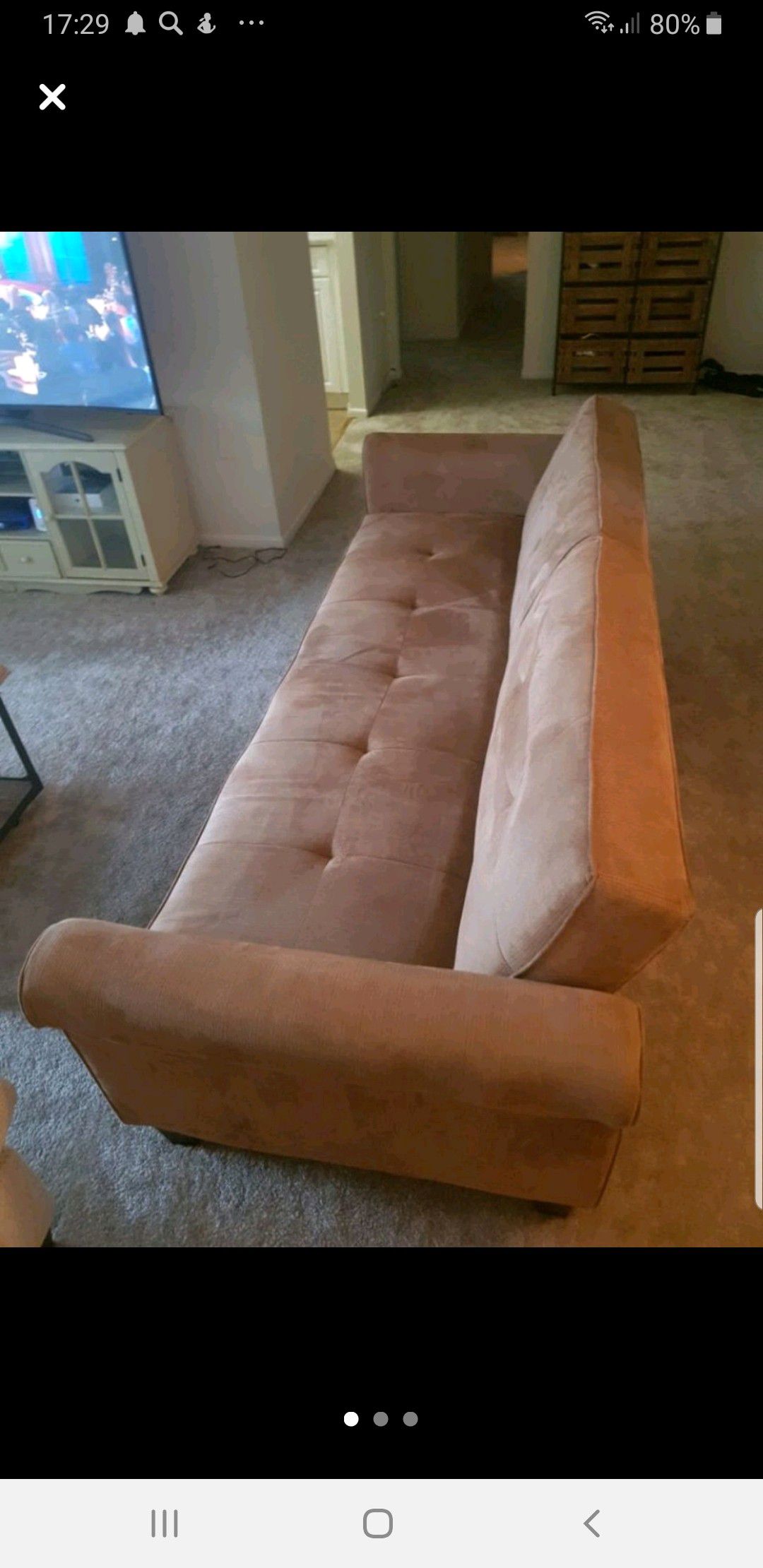 Delivery is included. Recliner couch like new