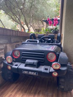 12-V Ride On Jeep, Kids 2 Seater Ride On Car Truck