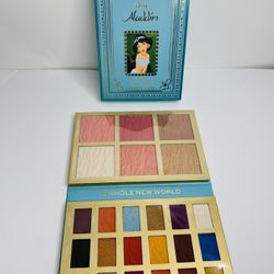 I HEART REVOLUTION JASMINE EYE & FACE PALETTE - EYESHADOW, BLUSH - NEW IN BOX.  Eyeshadow net wt 18X 0.03 oz (us)/ 0.9g  Highlighter net wt 3X 0.2 oz 