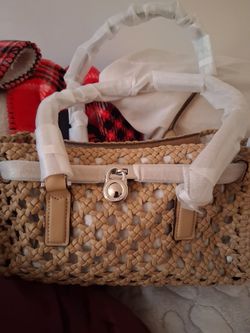 Michael Kors Woven Straw Handbag
