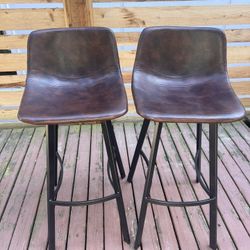 Leather Bar Stools