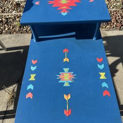 Cheerful Wooden End Table