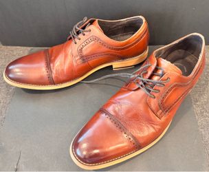 Stacy Adams Dickinson Cap Toe Oxfords - Men's Size 9 D - Cognac Brown. $40