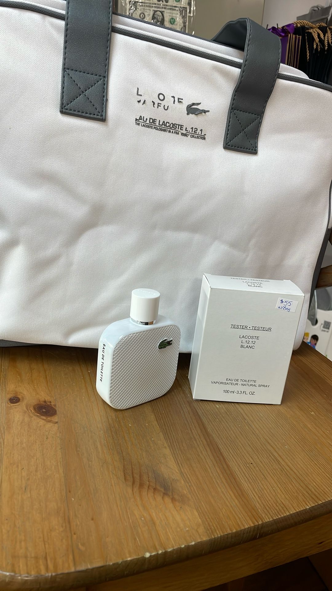 Lacoste L.12.12 Blanc EDT 3.3 w/bag
