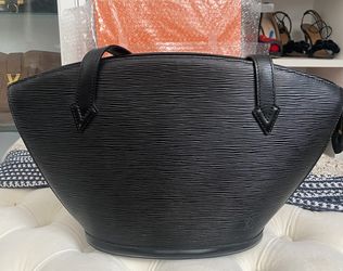 LOUIS VUITTON Epi Saint Jacques PM Black Leather