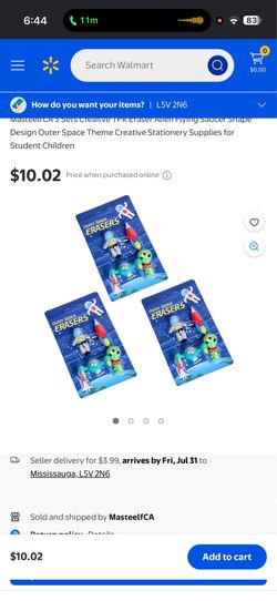 Back to school Outer space 3d eraser