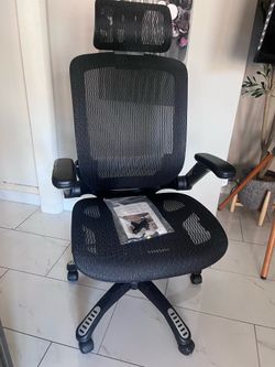 GABRYLLY Ergonomic Office Chair, High Back Home Desk Chair with Headrest, Flip-Up Arms, 90-120° Tilt Lock and Wide Cushion, Big and Tall Mesh Chairs f