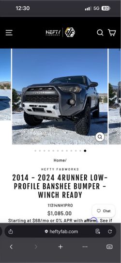 New bumper already built. Unpainted aluminum bumper