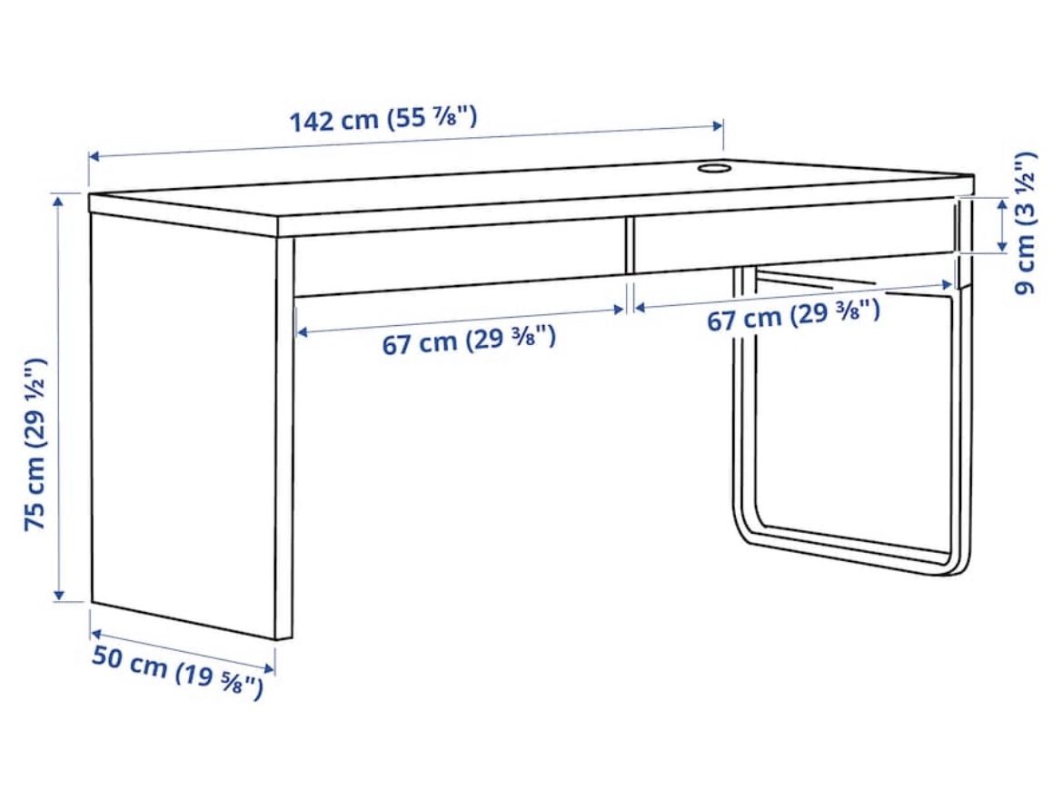 IKEA MICKE White Glass Top Desk for Sale in Norfolk, VA OfferUp