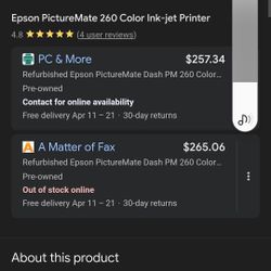 Picture Mate Printer
