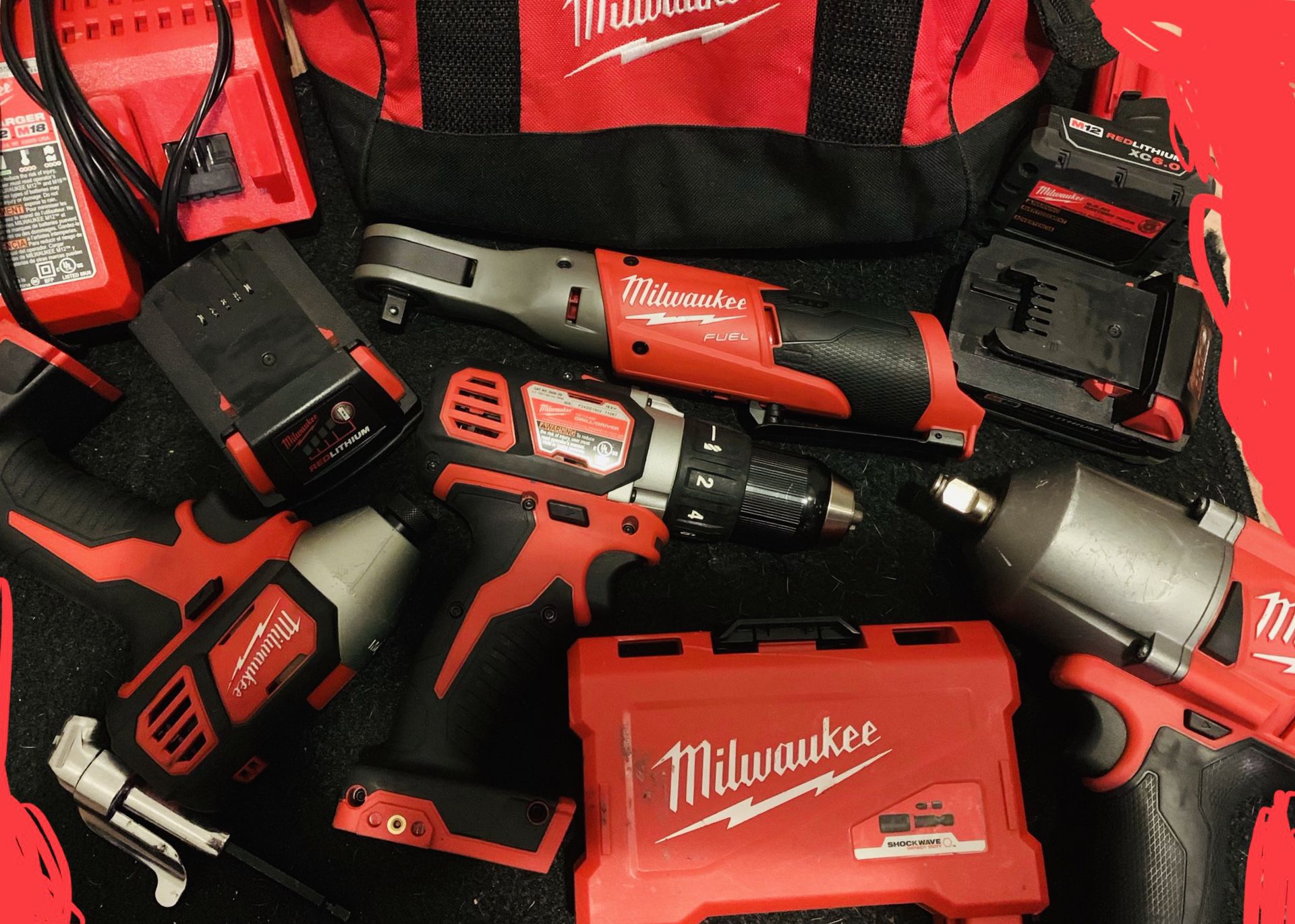 Brand new!!! 2019 Milwaukee!! Power Tool Set 700 obo!! Trades for chevy stuff and music!!
