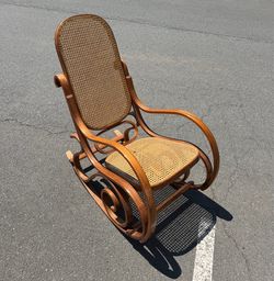 Vintage Wicker Rocking Chair