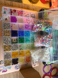 Large Bead Collection with Organizer Case