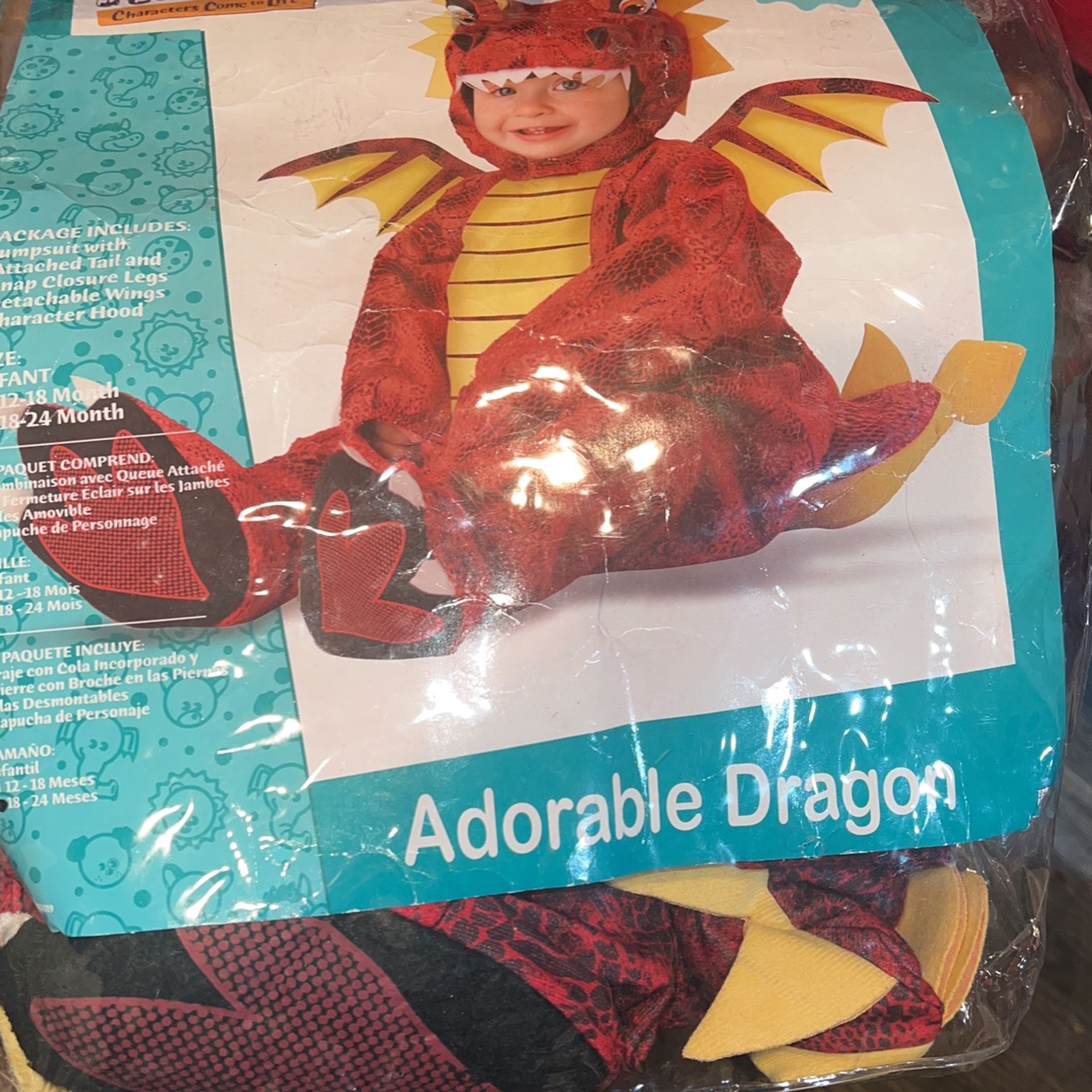 Characters Come To Life Baby Dragon Costume