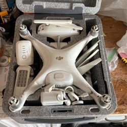 Crashed DJI Drone Phantom 4 Pro 