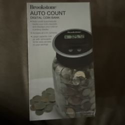 Brookstone AUTO COUNT DIGITAL COIN BANK