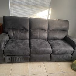 Leather Recliner Sofa