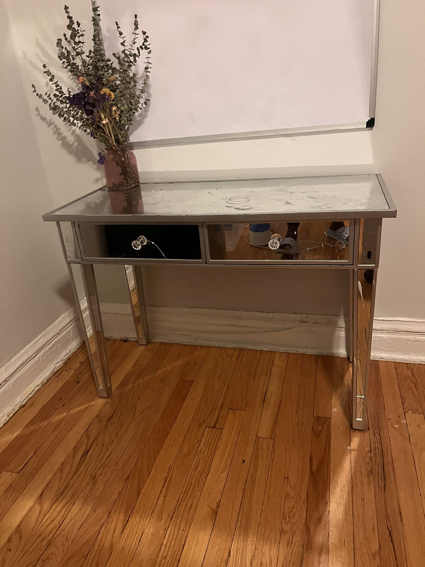 Mirrored Vanity Desk
