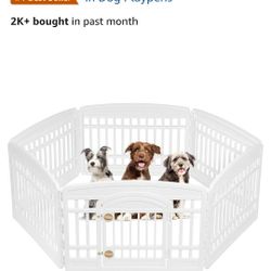 Brand new white 6 panel pet playpen