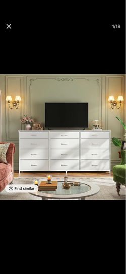 Raybee Modern Drawer Dresser Cabinet - 12 Fabric Classified Drawers