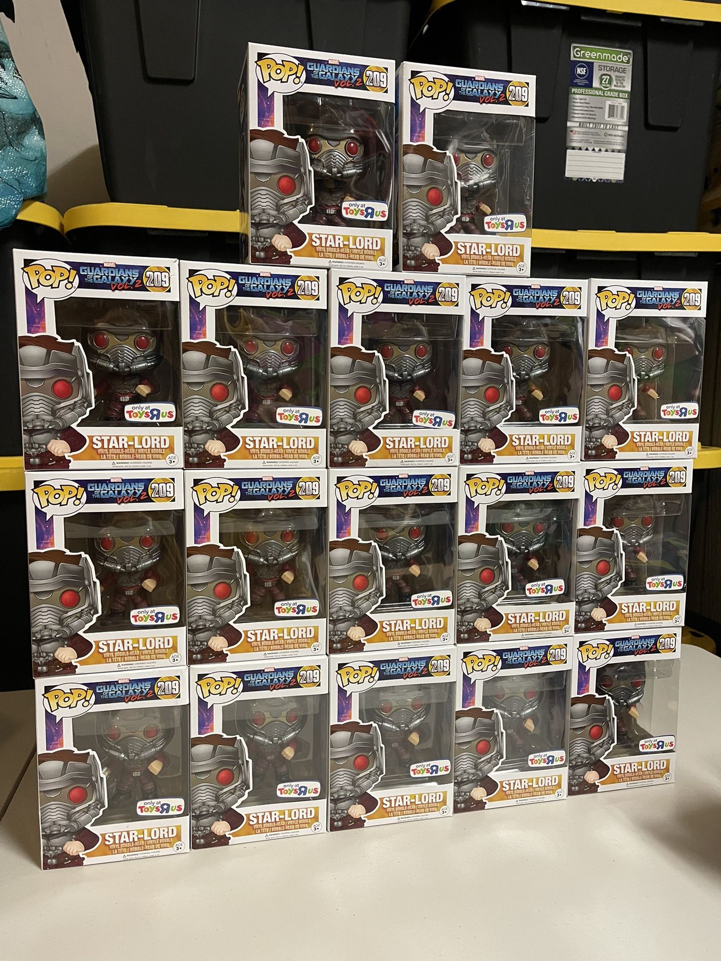 Funko Pop Star Lord 209 Guardians Of The Galaxy Toys R Us Exclusive LOT of 17 Pieces