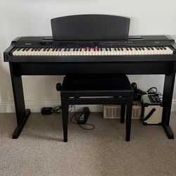 Yamaha Electric Keyboard with stand and stool
