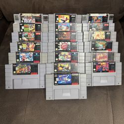 Super Nintendo SNES Games $10